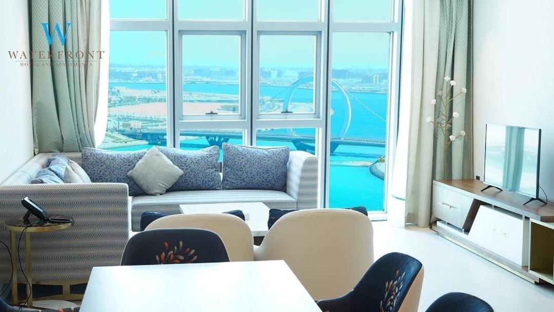 Waterfront Hotel Apartment Lusail Εξωτερικό φωτογραφία A living room in a condominium