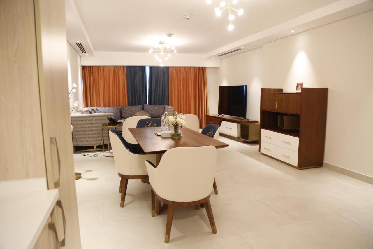 Waterfront Hotel Apartment Lusail Εξωτερικό φωτογραφία A living room in a typical apartment